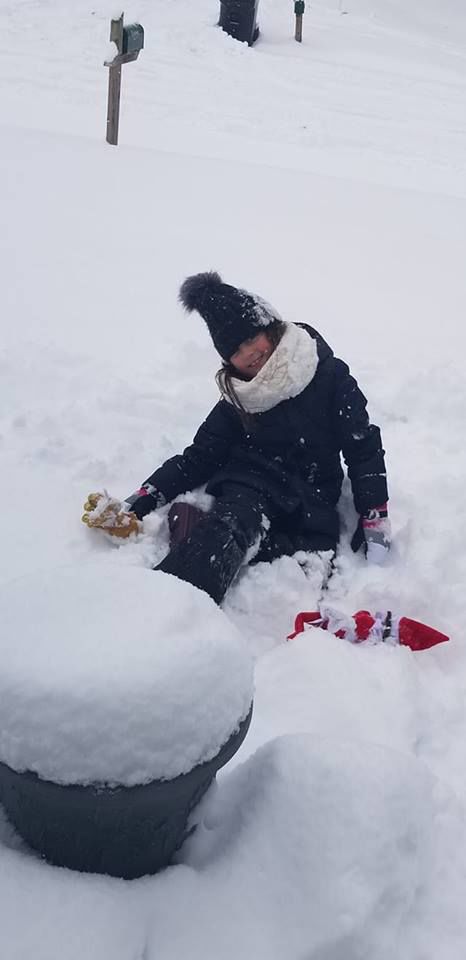 Playing in the snow!